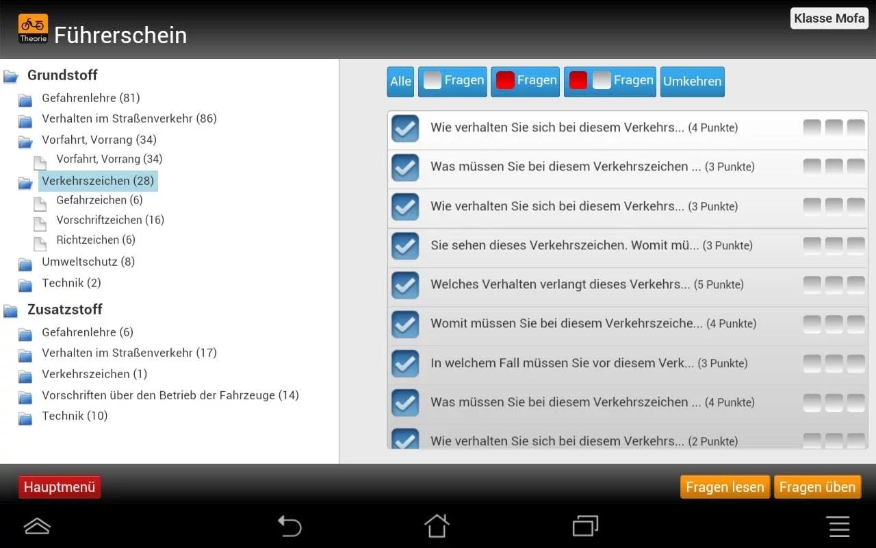 Mofa-Führerschein Theori...截图1
