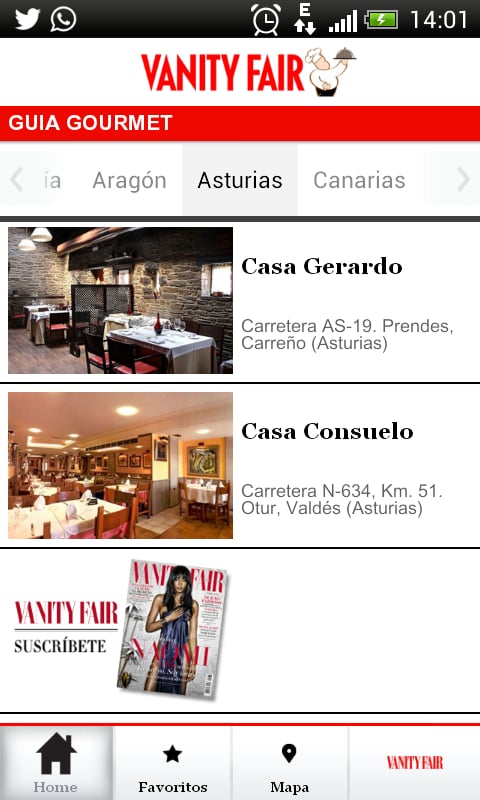 Gu&iacute;a Gourmet Vanity Fair截图3