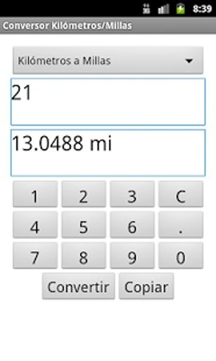 Conversor Kilómetros截图3