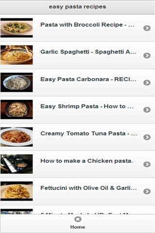 面食食谱 easy pasta recipes截图1