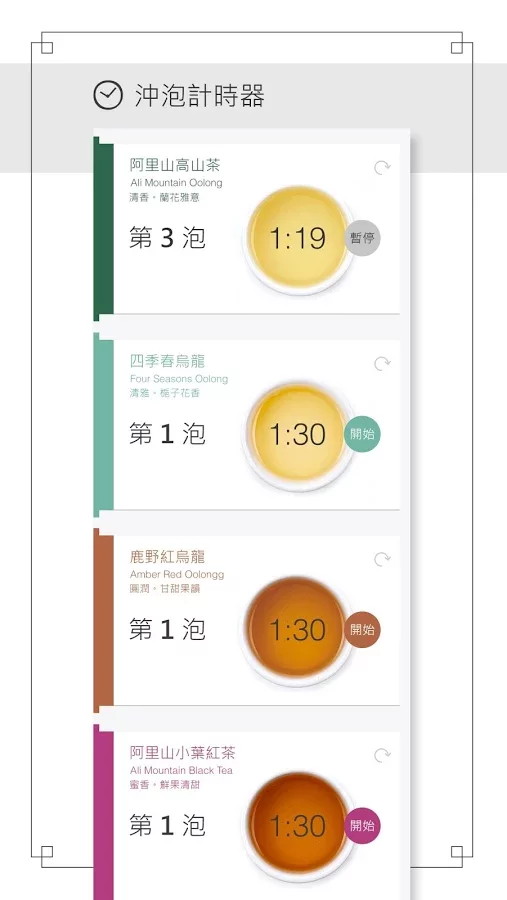 品茶集計時器 Pinchajii Tea Timer截图1