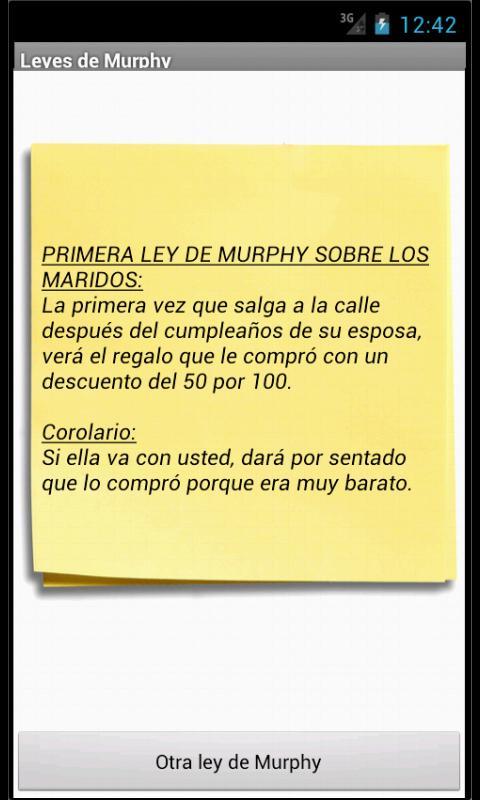 Leyes de Murphy截图1