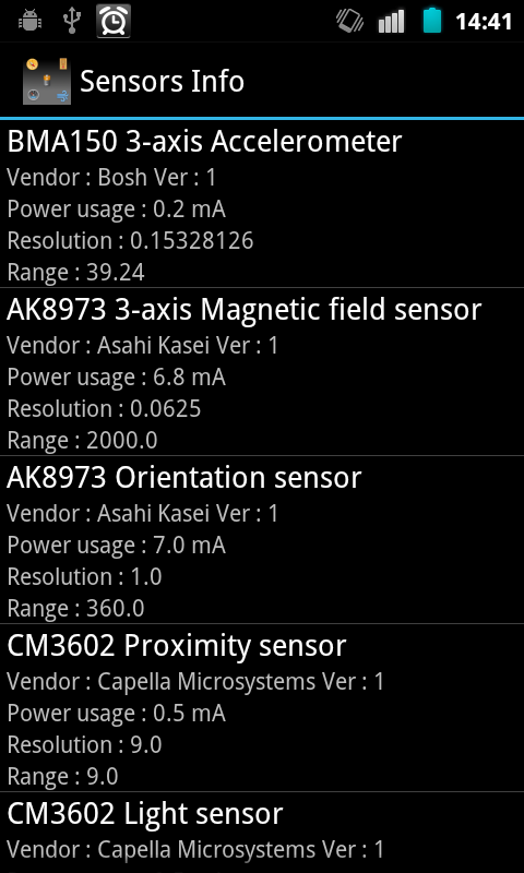 Sensors info截图1