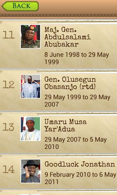 Nigerian Presidents:L&P (Free)截图10