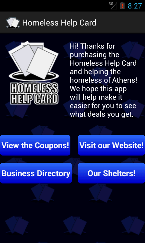 Homeless Help Card截图9