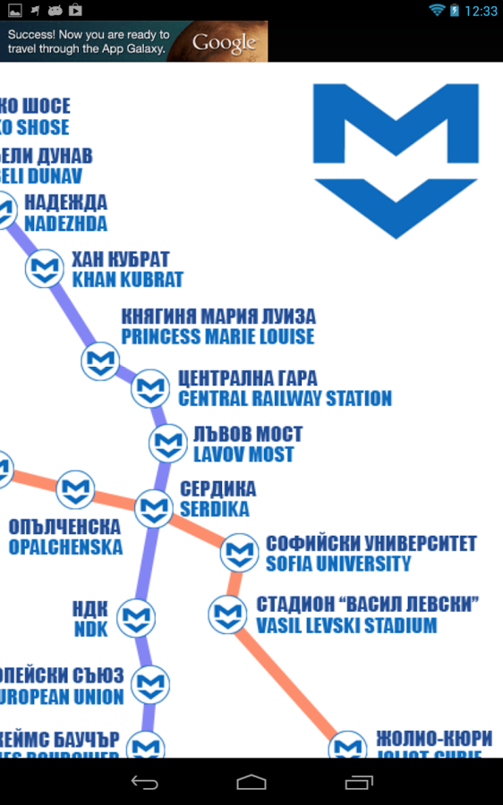 Sofia Metro Map截图1