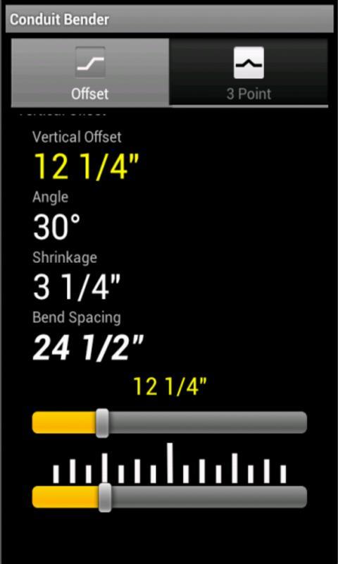 Conduit Bending Calculator截图2