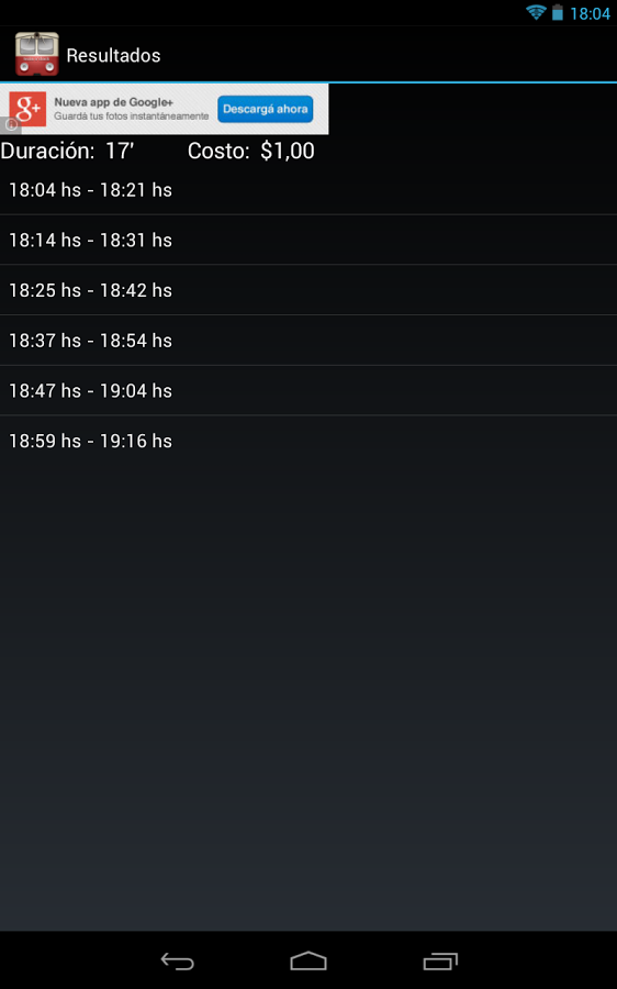 Horarios Ferrocarril Belgrano截图2