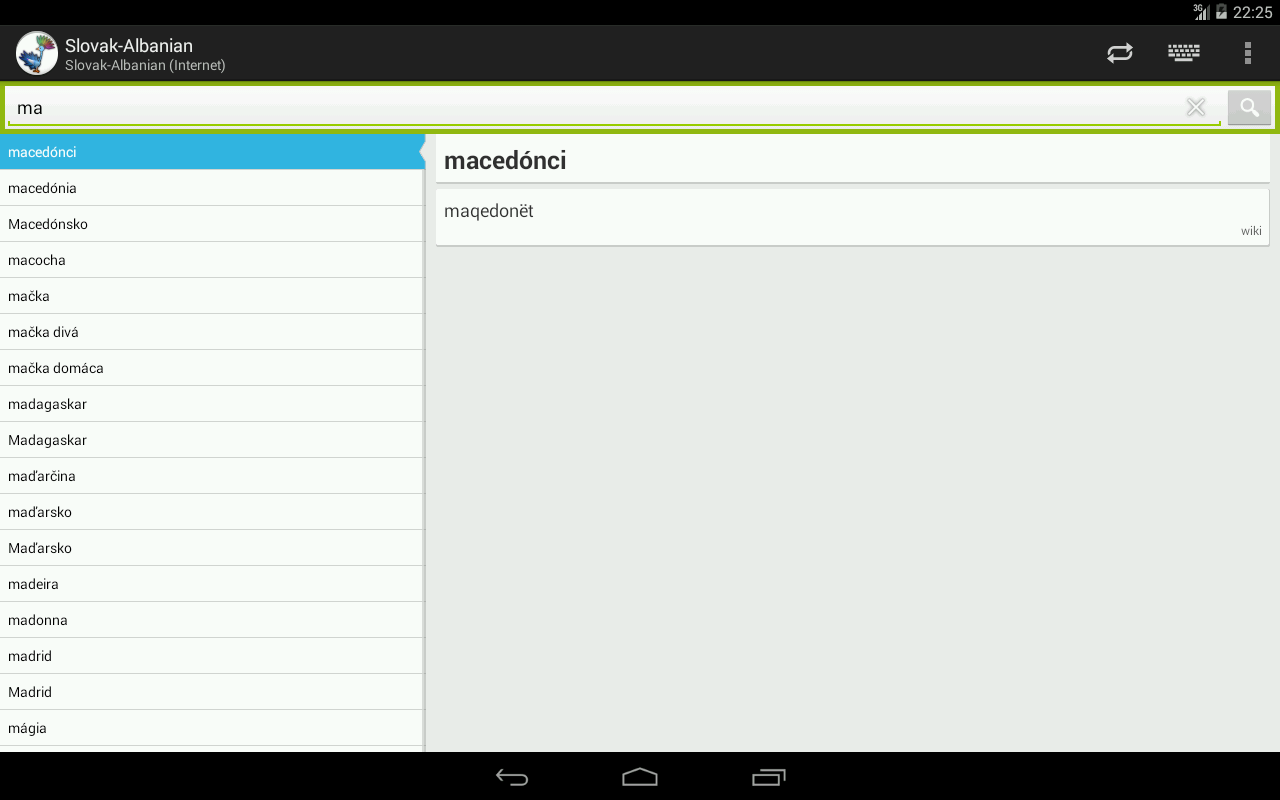 Slovak-Albanian slovník截图2