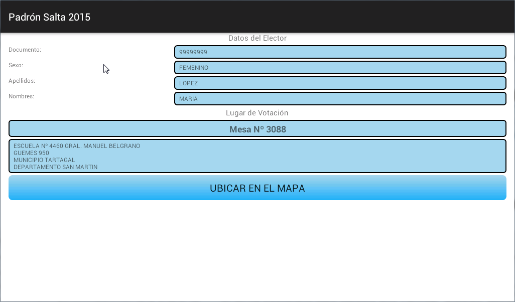 Padrón Salta 2015 - Offline截图4