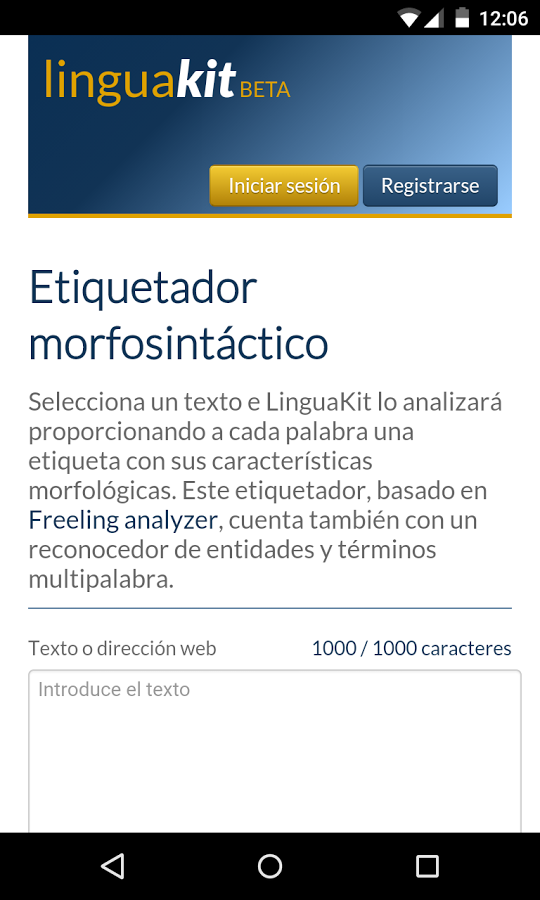 Etiquetador Morfossintático LK截图1