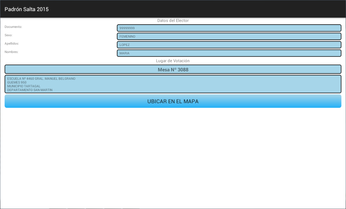 Padrón Salta 2015 - Offline截图2