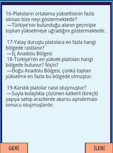 KPSS COĞRAFYA Plato ve Ovalar截图3