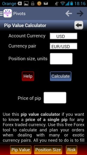 Pivot points calculator Pro截图5