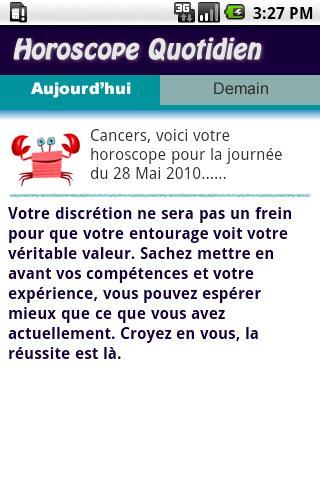 Horoscope Cancer Francais截图2