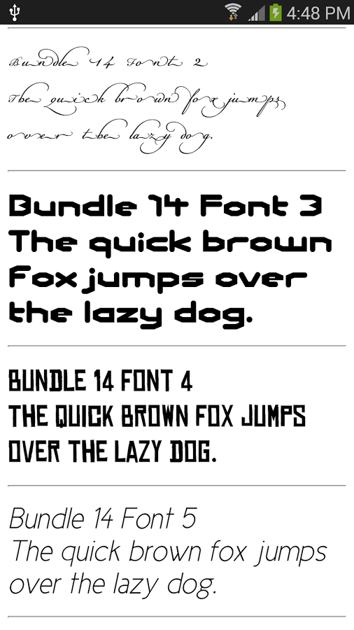 Fonts Samsung 1000+截图2