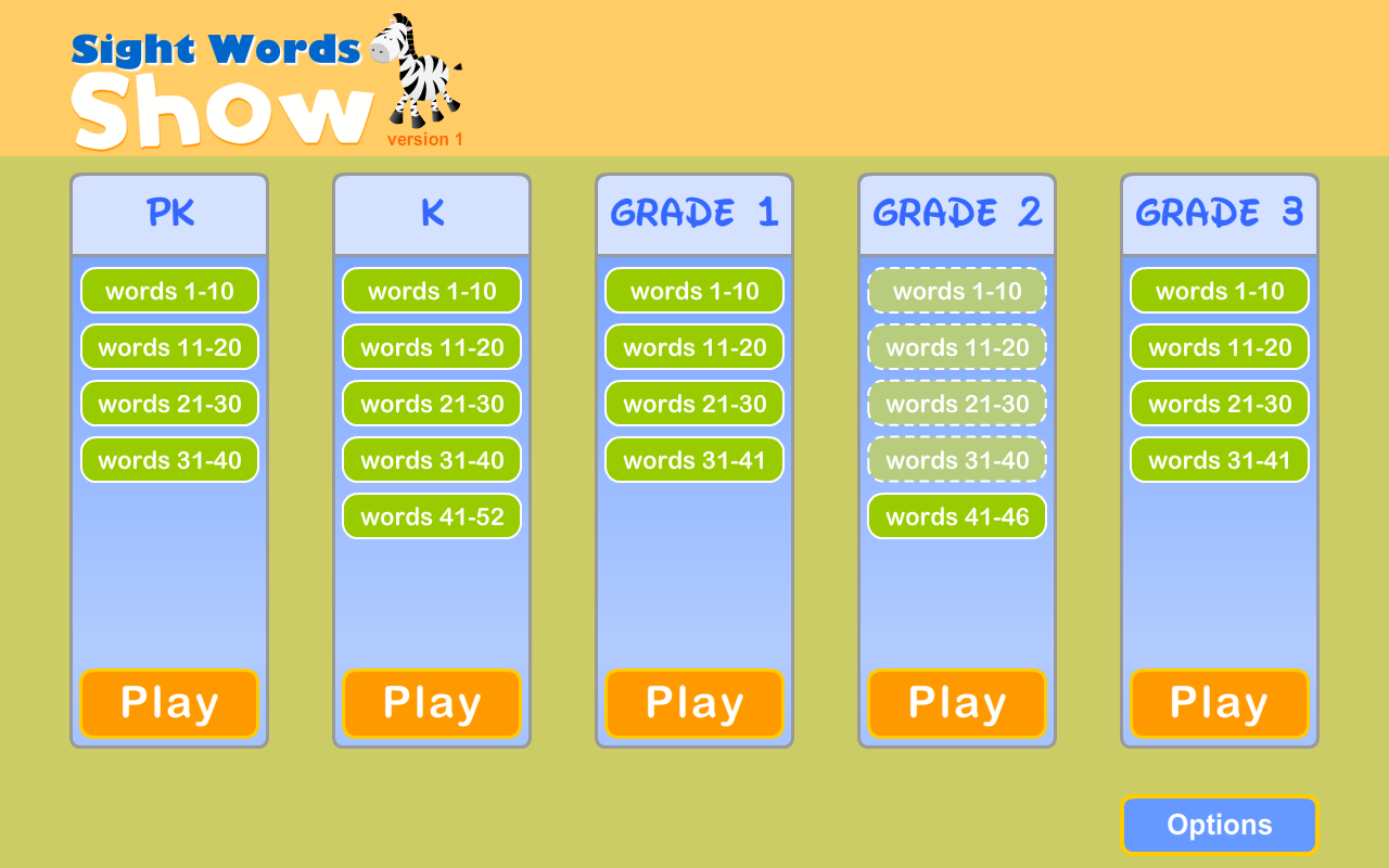 Sight Words Show截图1