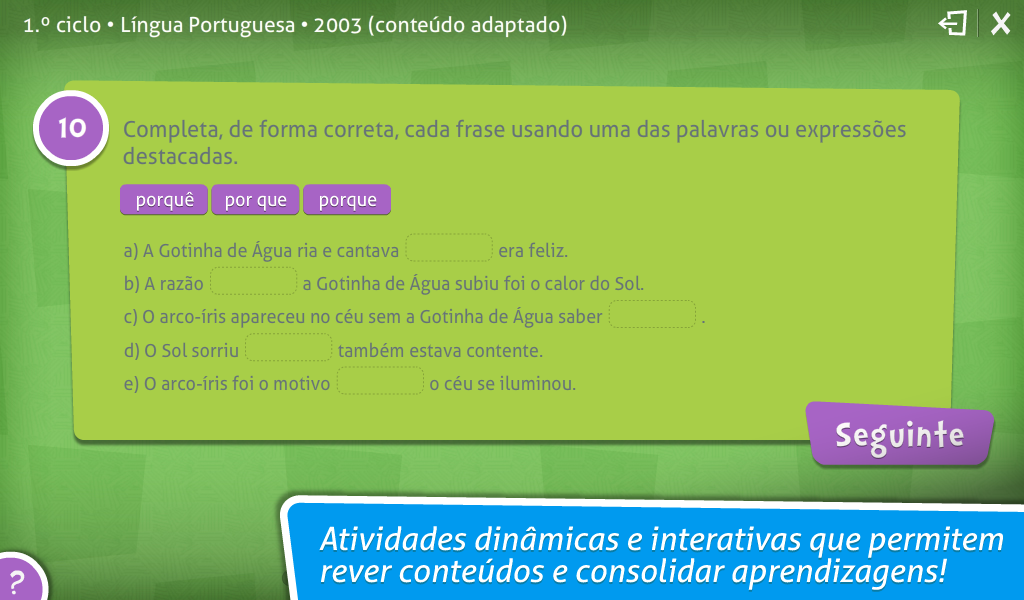 Provas Finais Português Demo截图4