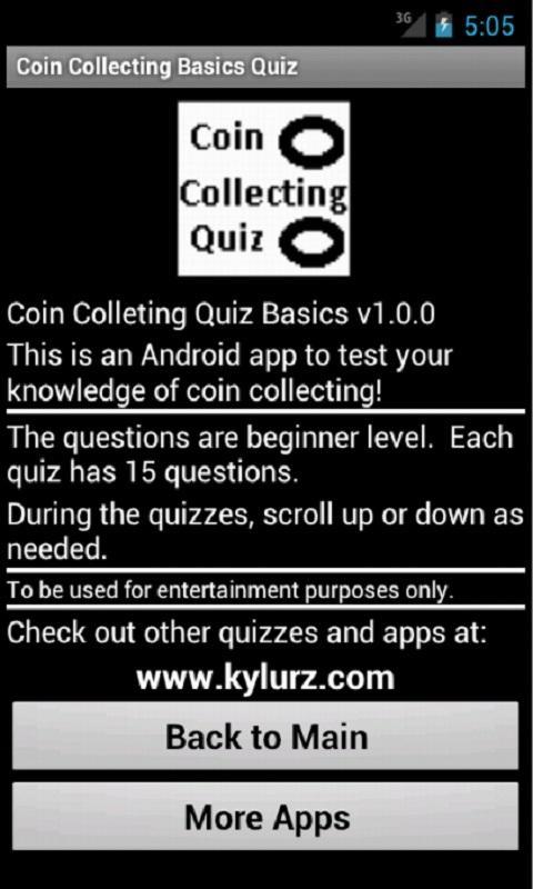 Coin Collecting Basics Quiz截图1