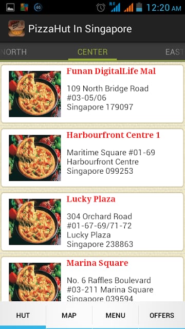 PizzaHut Locator for Singapore截图6