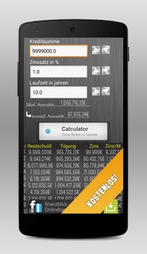 Kreditrechner Pro 2014截图5