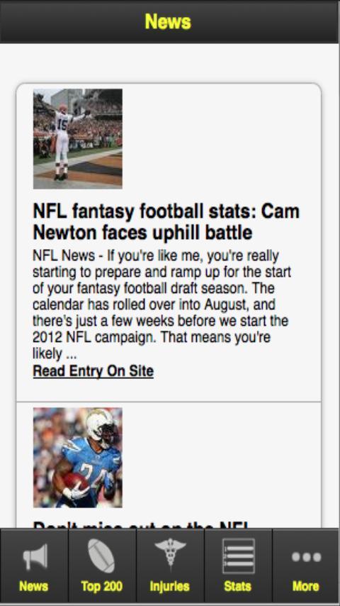 Fantasy Football '12截图2