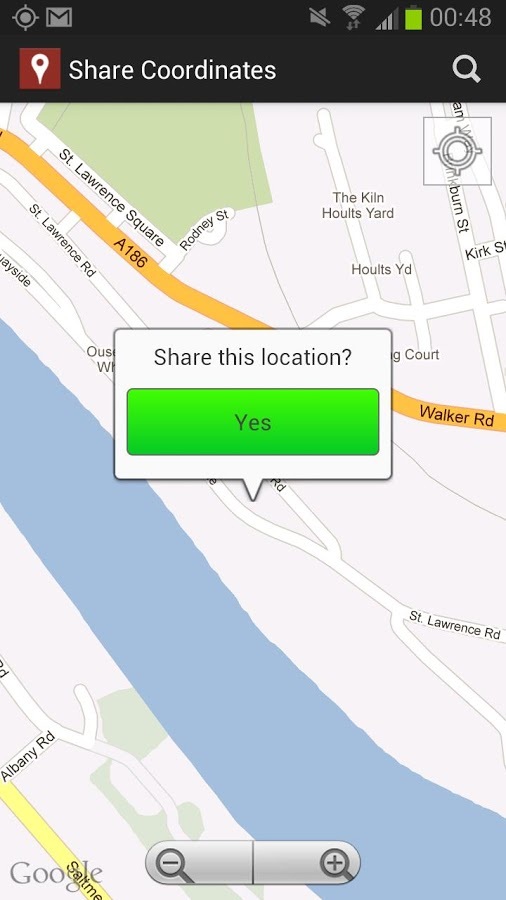 Share Location Coordinates截图1