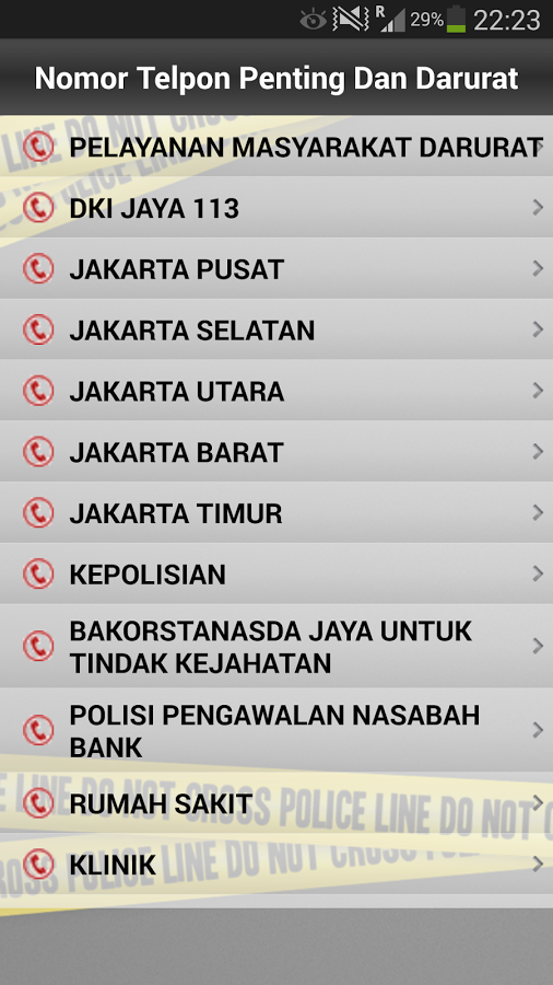 Nomor Telpon Penting & Darurat截图2