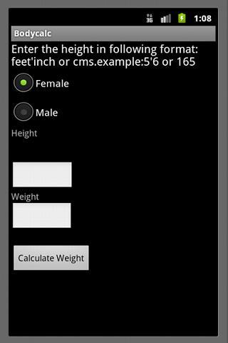 Ideal Weight Calculator BMI截图1