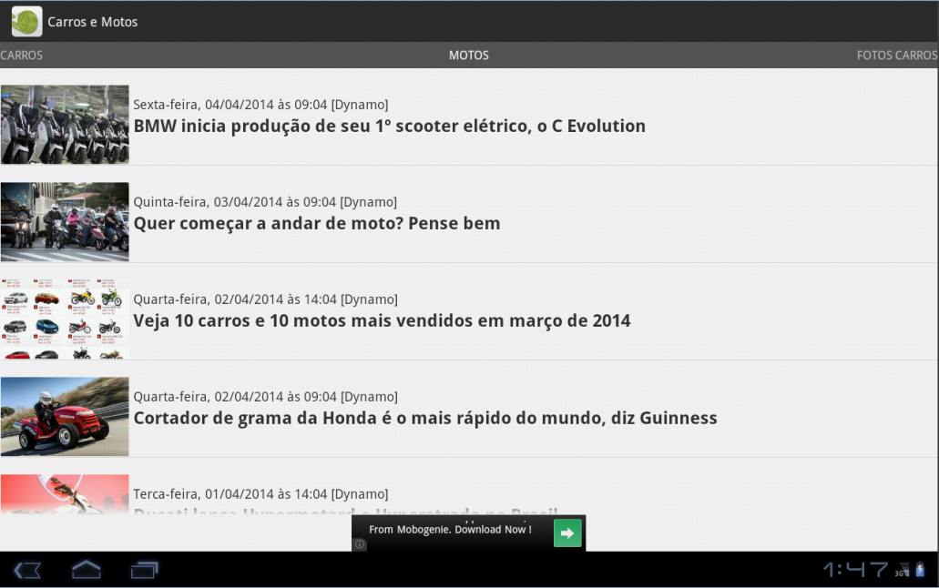 Carros e motos - Notícias截图2