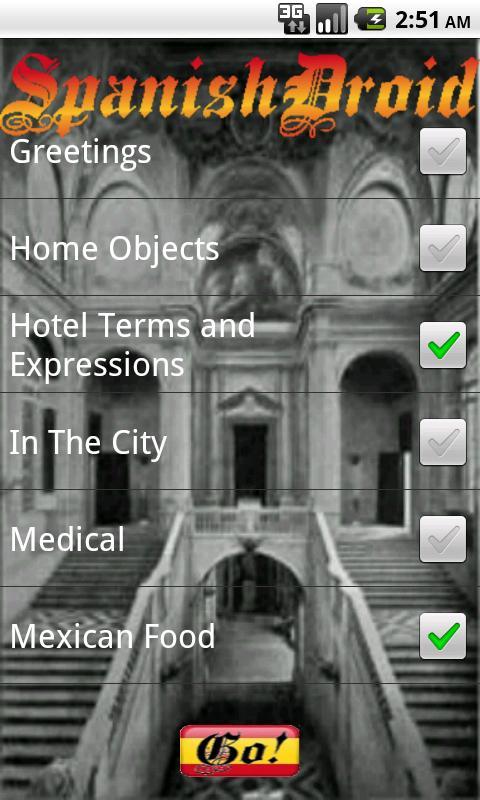 Spanish Droid FlashCards free截图1