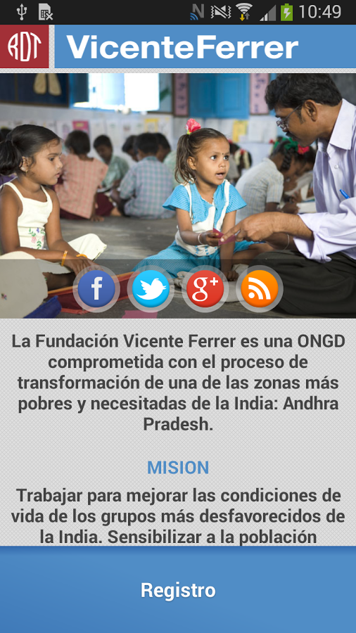 Fundación Vicente Ferrer截图1