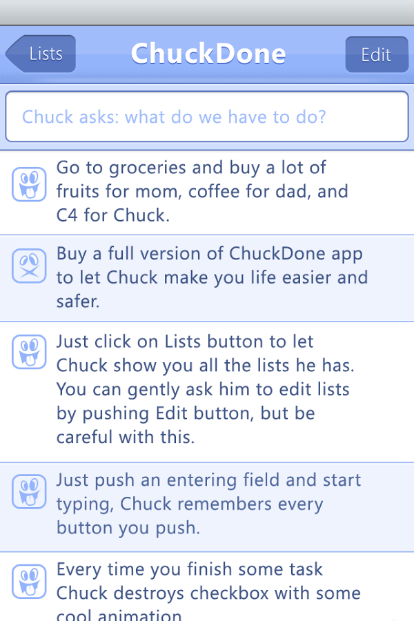 ChuckDone - Fun To-Do List App截图3