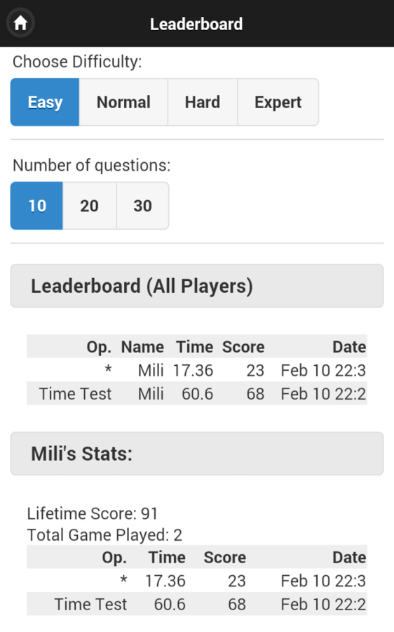 Multiplication Tables & Quiz截图7