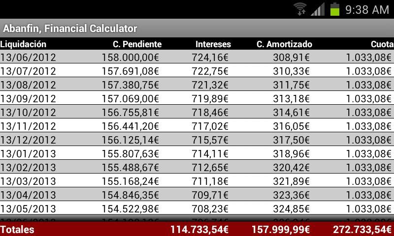 Abanfin F. Calculator - Demo -截图4