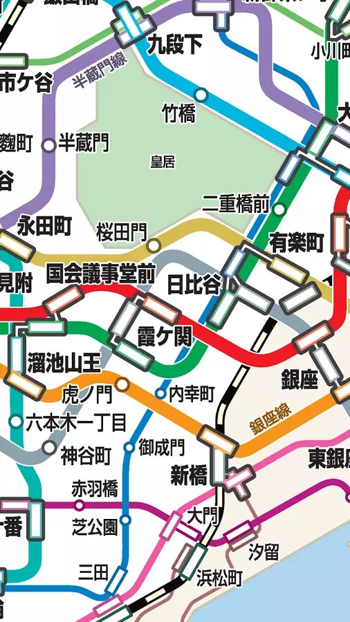 东京地铁路线图截图3