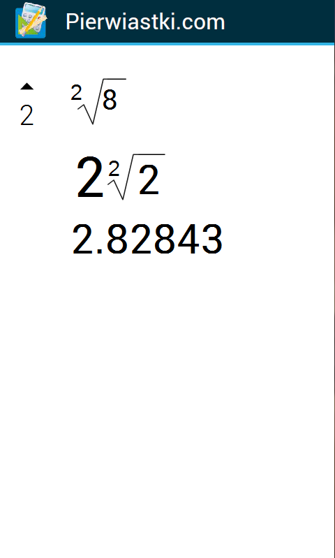 Kalkulator pierwiastk&oacute;w截图8