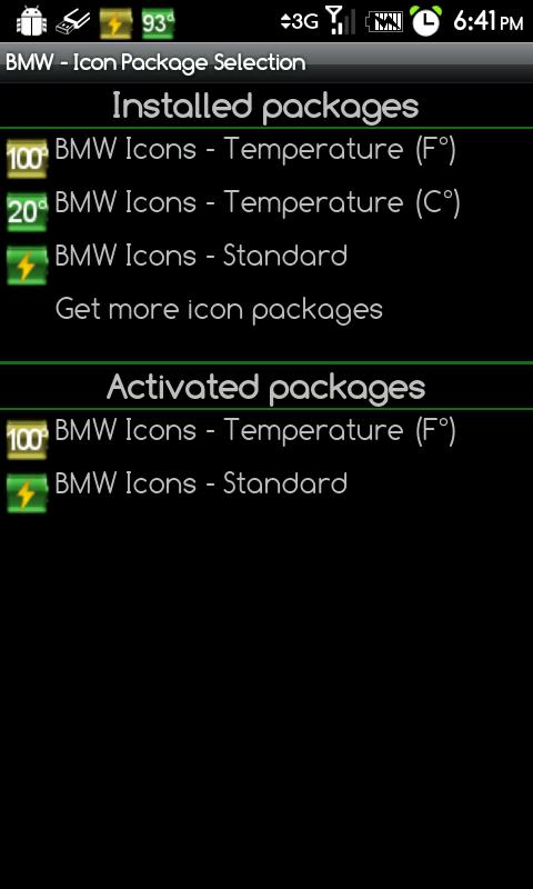 BMW Icons - Temperature (F°)截图2