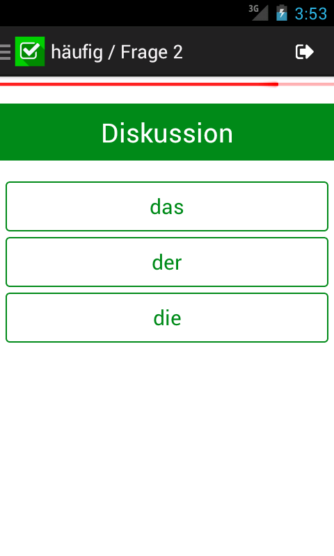 Deutsche Artikel Quiz zum Üben截图4