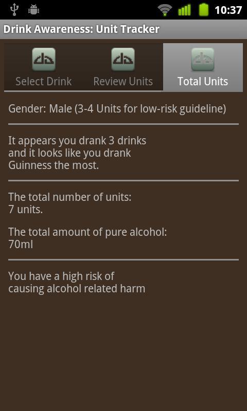 Drink Awareness: Unit Tracker截图3