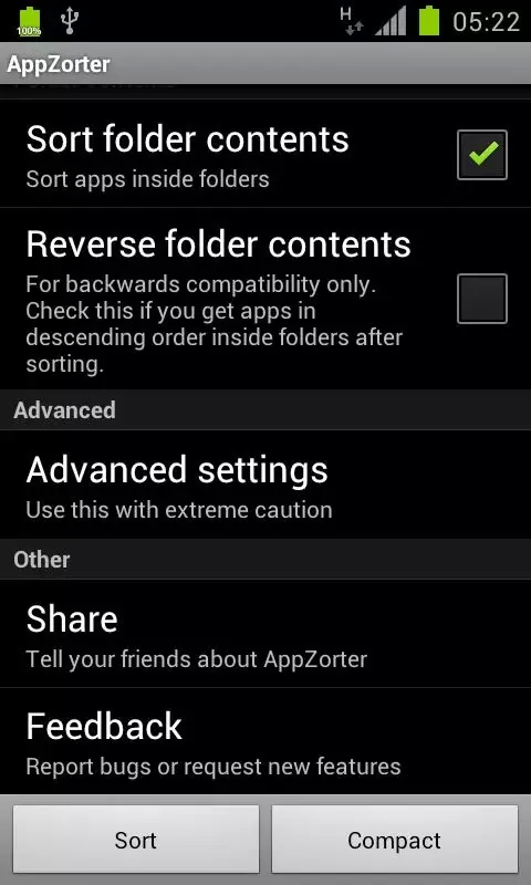 AppZorter for TouchWiz截图2