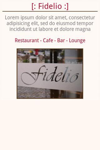 Fidelio, Restaurant-Café-Bar截图1