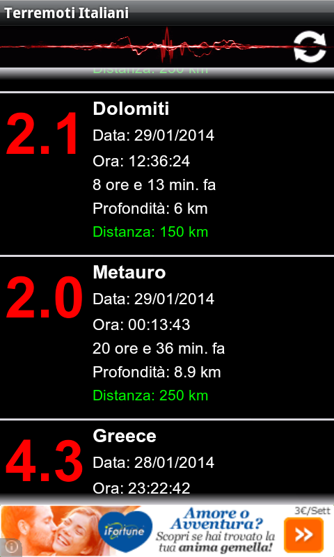 Terremoti Italia ed alert截图3