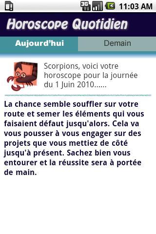 Horoscope Scorpion Francais截图2