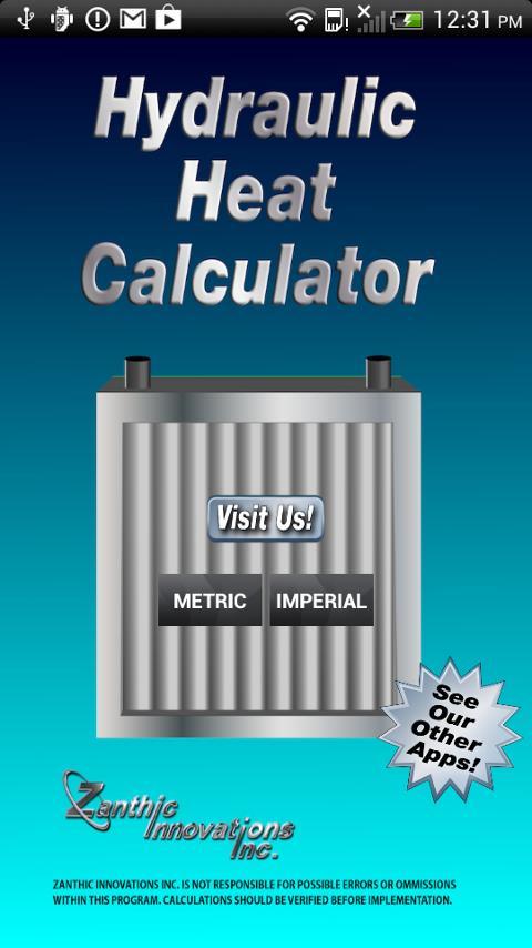 Hydraulic Heat Calculator截图1