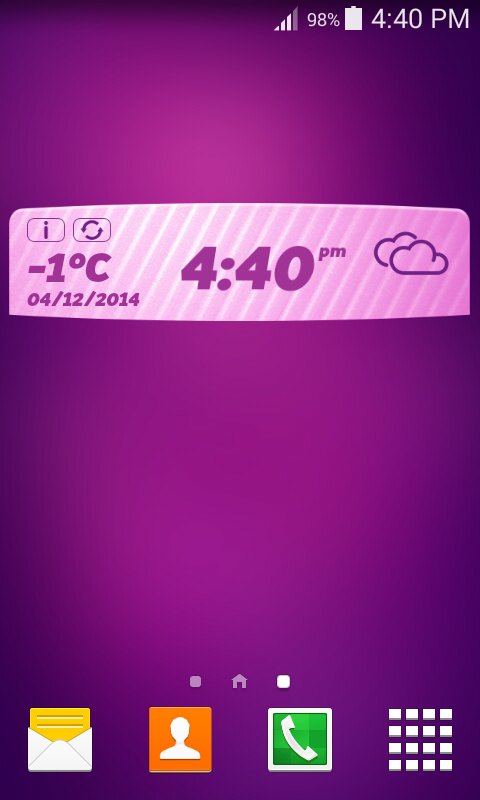 Pink Forecast and Clock App截图5