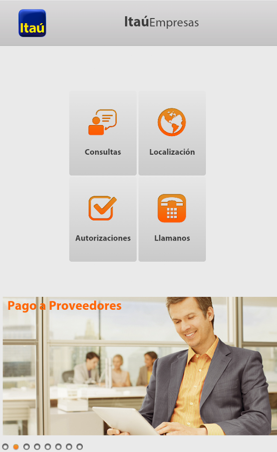 Itaú Empresas PY para Tablets截图3