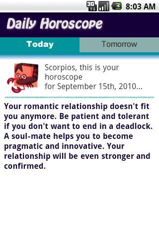 Horoscope Scorpion Francais截图1