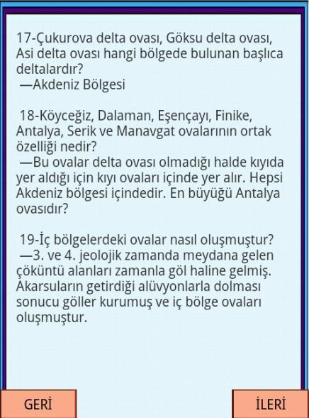 KPSS COĞRAFYA Plato ve Ovalar截图4