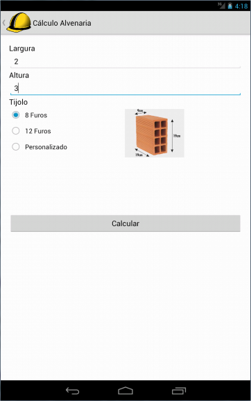 Cálculo Alvenaria Gratis截图1